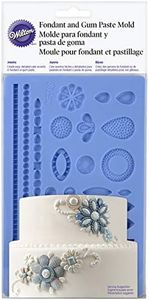 Wilton Molde para Fondant y Pasta de Goma, Silicona, Multicolor, 1.0668x13.081x26.416 cm