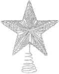 Glittered Star Christmas Tree Toppe