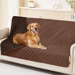 Smiry Waterproof Dog Blanket, Reversible Dog Bed Cover Pet Blanket, Soft Couch Cover for Dogs Washable, Bed Couch Sofa Furniture Protector for Puppy Cat Kids (68"x82", Brown/Chocolate)