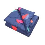 Infantbond Babies & Kids Super Soft All Season Use Reversible Printed Comforter | Blanket | Soft Bed (200 Gsm)(0-8 Years)(Size: L-58Inchs & B-42Inchs) (Heart Navy Blue, Polyester), 200 TC