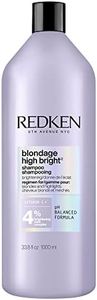 Redken Blondage High Bright Shampoo | Brightens and Lightens Color-Treated and Natural Blonde Hair Instantly |Infused with Vitamin C