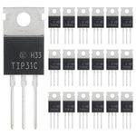 ALLECIN TIP31C TIP31 Transistor NPN Silicon Power Transistor 3A 100V Darlington Transistors for DIY TO-220 (Pack of 20)