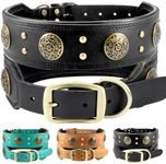 Comfluxe Genuine Leather Dog Collar