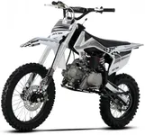 SYX MOTO 125cc Dirt Bike Teens, 12+ Yrs 4-stroke Gas-powered Dirt Bike Off-road Motorcycle, Kick Start 4-speed Manual Transmission, Whip PAD125-K1, Up To 50mph (Grey)