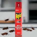 Raìd Ant and Cockroach Killer spray kills most insects long protection(300ml)