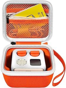 Case Compatible with Yoto Mini – Kids Portable Screen-Free Bluetooth Travel Speaker Player, Holder Bag for Mini Music Player, with Mesh Pocket for USB Cable, Audiobook Story Cards- Orange (Box Only)