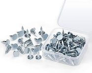 Steel Roofing Felt Pin (Pack of 100), Galvanised Roofing Felt Nails, Countersunk Head, Felt Nails, Suitable for Shed Roof, Roofing Felt, Slate Plates, Clout Nails, Silver