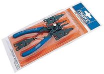 Draper 19735 Circlip Plier Set with Interchangeable Heads Set, 5 Pcs, Blue