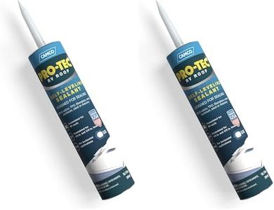 Camco Self-Leveling RV Roof Sealant | Creates a Strong Seal Along Your RV's Roof Edges, Vent Pipes & Air Vents | Easy to Apply | for Horizontal Applications (41464), White (Pack of 2)