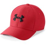 Under Armour Boys' Blitzing 3.0 Cap, Red (600)/Black, Youth Small/Medium