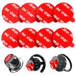 Sticky Adhesive Replacement for Magnetic Car Mount, POP-TECH 8PCS Circular Heat Resistant 3M VHB Double Sided Strong Sticker Pads for Magnet Cell Phone Stand & Finger Ring Holder & Socket Grip Mount