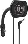 Scosche FMTD13 TUNEIT Universal FM Stereo Transmitter with 3.5mm AUX Cable, Black