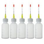 LMYKH Needle Bottle Applicator, Needle Tip Glue Bottle, Squeeze Bottle with Fine Tip for Liquid, Glue Oil, Acrylic Paint (30 Millilitres)