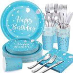 Light Blue Birthday Decorations - L