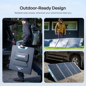 Renogy 200W Portable Solar Panel – Foldable, IP65 Waterproof Solar Charger for RV, Camping, Off-Grid Power