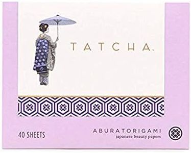 Tatcha Aburatorigami Blotting Papers: 100% Natural Abaca Leaf & Gold Flakes Absorb Excess Oil (40 Pack)