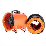 SHZOND 12 Inch Utility Blower Fan 2295 CFM Portable Ventilator High Velocity Utility Blower with 16.4Ft Duct Hose