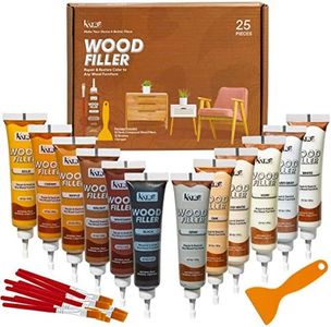 Everything You Need Katzco Furniture Repair Wood Fillers - 25pcs - Plastic Scraper Scratches Paste - Stains, Scratches, Floors, Tables Scarpe - Repair Fillers Scrape Bulk Pack