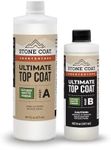 Stone Coat Countertops Ultimate Top Coat Epoxy - DIY Epoxy Resin Kit with Extra Scratch Resistance and UV Resistance for Protecting Your Surface! (Natural Matte Finish)