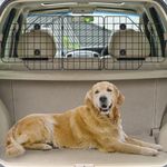 Dog Car Barrier for SUV, Vehicles, Cars, & Trucks, Adjustable Dog Car Divider for Universal Fit, Heavy-Duty Wire Mesh Pet Divider Cargo Area for Safety Driving and Travel