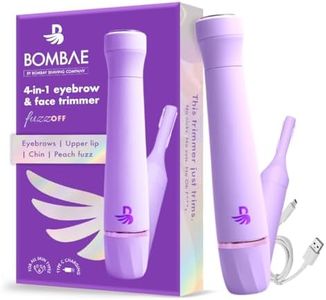 Bombae 4in1 Face & Eyebrow trimmer for women | Facial hair remover for women | Hair removal machine for women | 90 min runtime | C type charging | For eyebrows, upperlips, sideburns, chin, Peach Fuzz | (New Model) 1 year warranty