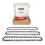 Oregon 3-Pack Chainsaw Chain 3/8" LP Pitch, .050" (1.3 mm) Gauge for 16" (40cm) Bar, 57 Drive Links – Low-kickback Chainsaw Chain, Fits Titan, Ryobi, Hawksmoor, Ferrex and more