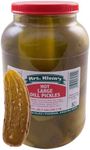 Mrs. Kleins Large Hot Pickles | Bold Spicy Dill Pickle Snack | Spicy Giant Dill Pickles Made with Natural Ingredients | Kosher, Low Carb, Gluten Free & Vegan | Wholesale Hot Pickles 128 fl oz Jar