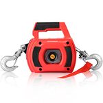 Anbull 750LBS Portable Drill Winch, Handheld Drill Powered Winch with 40 Feet Steel Wire Rope, Drill Winch Hoist for Lifting, Dragging, Handling, Trailer