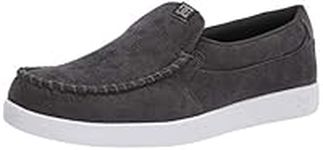 DC Men's Villain 2 Skate Shoe, Charcoal, 10.5