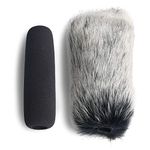VideoMic Deadcat Windscreen and Foam Cover - Outdoor/Indoor Mic Wind Cover for Rode VideoMic, NTG2, NTG1 and WSVM Microphone by YOUSHARES (2 PACK)