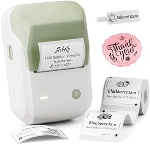 NIIMBOT B1 Bluetooth Label Maker Machine with Tape, Easy to Use, Large Waterproof Label, 2 Inch Portable Thermal Label Printer with Multiple Templates for Kitchen,Home, School, Small Business, Green