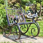 Zaer Iron Garden Rocking Chair