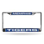 Rico FCDD180802 NCAA Memphis Tigers Laser-Cut Chrome Auto License Plate Frame