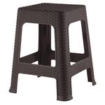 Kuber Industries Heart Home Plastic Sitting Stool for Bedroom, Kitchen, Living Room, Office Use (Brown)-46Hh0520, Standard