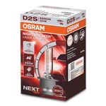 OSRAM XENARC NIGHT BREAKER LASER D2S, Next Generation, 200% more brightness, HID xenon bulb, 66240XNN, folding box (1 lamp)