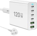 USB C Fast Charger,120W USB C Charging Station,6-Port USB C Wall Charger Block,Portable Multiport USB C Power Adapter for Samsung Galaxy S23 S22 Note/Air, iPad Pro, iPhone 15/14/13/12/Mini/Pro/Pro Max