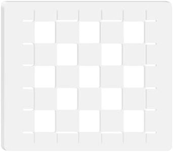 Betagt Puzzle Piece Router Templates, Clear Acrylic Router Template for Woodworking, 5mm Thick Charcuterie Inlay Template(Style 2: Little Square)