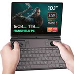 GPD WIN MAX 2 2023 Handheld Gaming PC, AMD Ryzen 5 7640U 6Core, Radeon RX760M, 16GB LPDDR5 RAM, 1TB NVMe SSD, Occulink Port, USB 4, Wi-Fi 6, Touchscreen, Bluetooth, Gaming Handheld