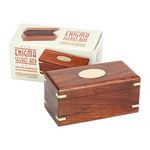 Bits and Pieces - The Secret Enigma Gift Box - Wooden Brainteaser Puzzle Box (Difficulty 6 of 10)