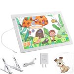 VKTEKLAB A3 LED Light Pad with Built-in Cord, 16.6 * 12.6 in, Light Box for Tracing, 10-Ft Charging Cable,3-Levels Brightness Up to 8000LUX, Super Slim and Lightweight Light Table Board