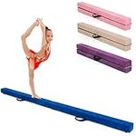 Giantex 7FT Folding Floor Balance Beam for Girls, Boys, Toddlers, Teens Sports Gymnastics Skill Performance Training Easy Storage (Blue)