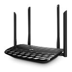 TP-Link AC1200 WiFi Router - Dual Band Gigabit, MU-MIMO, Black (Archer A6 V2)