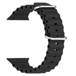 ACM Watch Strap Slide Silicone Smart Belt Compatible with Boat Wave Elevate Smartwatch Classic Band Black