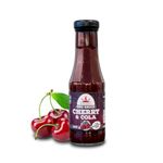 Poppamies Cherry & Cola BBQ Sauce - American Style Barbecue Sauce for Pork and Beef - Ideal for Ribs and Burgers - Baste on The Food at The end of Grilling - 345g