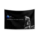 CalmHaven Designs Kanye West Rapper Tweet Wall Tapestry 60x40 Inches UV Resistant Tweet Tapestry Flag Banner Winning Is The Only Option Wall Hanging Decor for Bedroom College Dorm Frat Beach Living Room