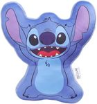 Disney Cushions, 3D Plush Cushions for Sofa or Bed, Bedroom Accessories - Stitch Gifts (Blue Stitch)