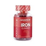 Iron Gummies – Vitamin C - High Strength Iron Supplement for Women and Men – Vegan – 1 Month Supply – Chewable Iron Gummies - Immunity & Energy Supplements for Adults - Made by Novomins