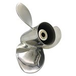 ARKDOZA 3 Blade Props Propeller for Tohatsu Nissan 9.9/12/15/18/20HP RH Dia 9.25 inch Stainless Steel (9.25 (Dia) x 11 (Pitch))