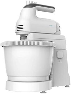 Cecotec Batidora de Varillas PowerTwist 500 Gyro. 500 W, Bol Autogiratorio de 3,5L de Capacidad, 5 Niveles de Velocidad, Función Turbo, Diseño Ergonómico, 3 Accesorios