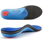 PCSsole Comfort Arch Support Insoles,Foot Supportive Orthotic Shoe Insert with Cushioning for Plantar Fasciitis, Heel Pain, Pronation, Flat Feet, Foot Pain Relief, Blue, Men(6.5-7) 260mm